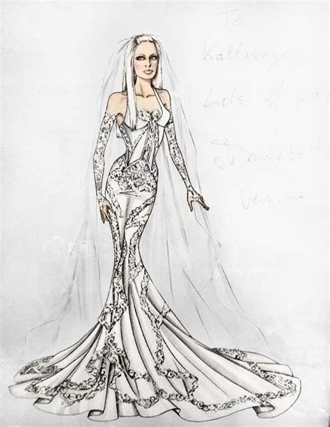 bozzetti disegni versace wedding|versace collection.